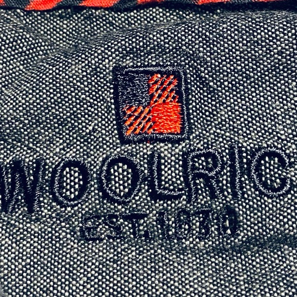 Womens Woolrich Womens Large Plaid Red Black Button Front Long Sleeve Shirt - Picture 6 of 9